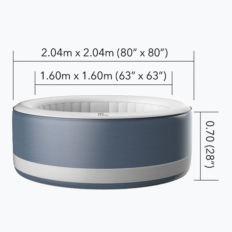 Hydromassage pool 6-person MSpa Premium Vento vanilla 15