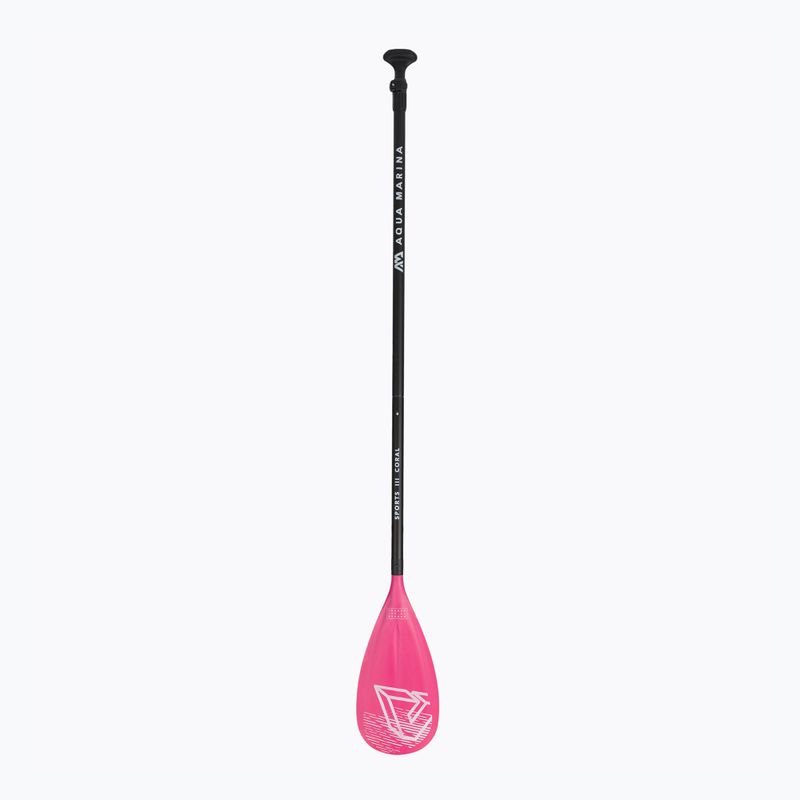 SUP paddle 3-piece Aqua Marina SPORTS III CORAL black-pink B0303624