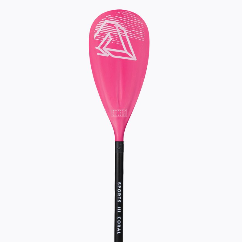 SUP paddle 3-piece Aqua Marina SPORTS III CORAL black-pink B0303624 5