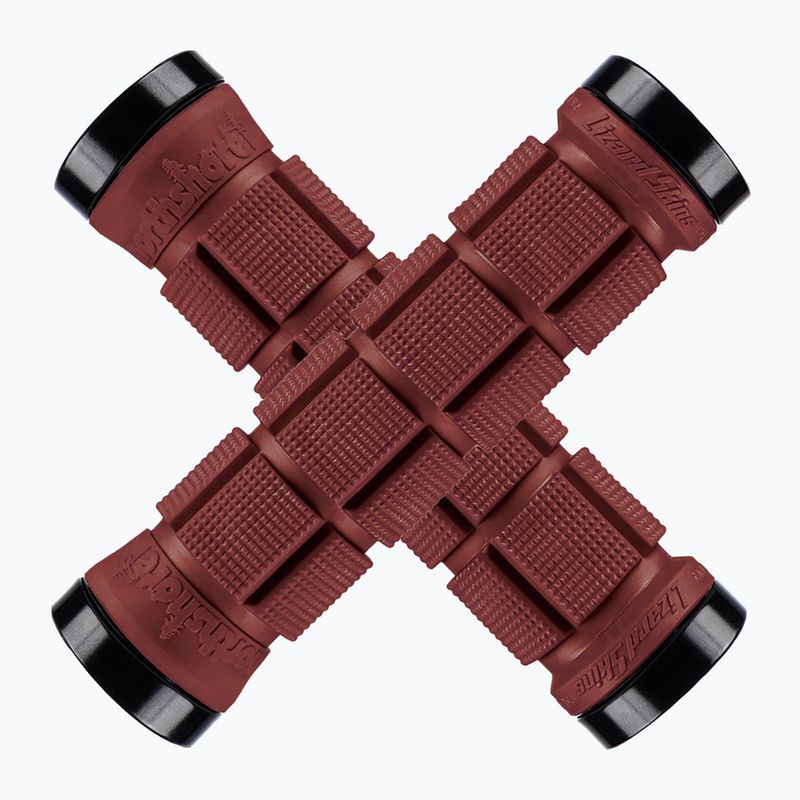 Lizard Skins Dual-Clamp Northshore handlebar grips deep red