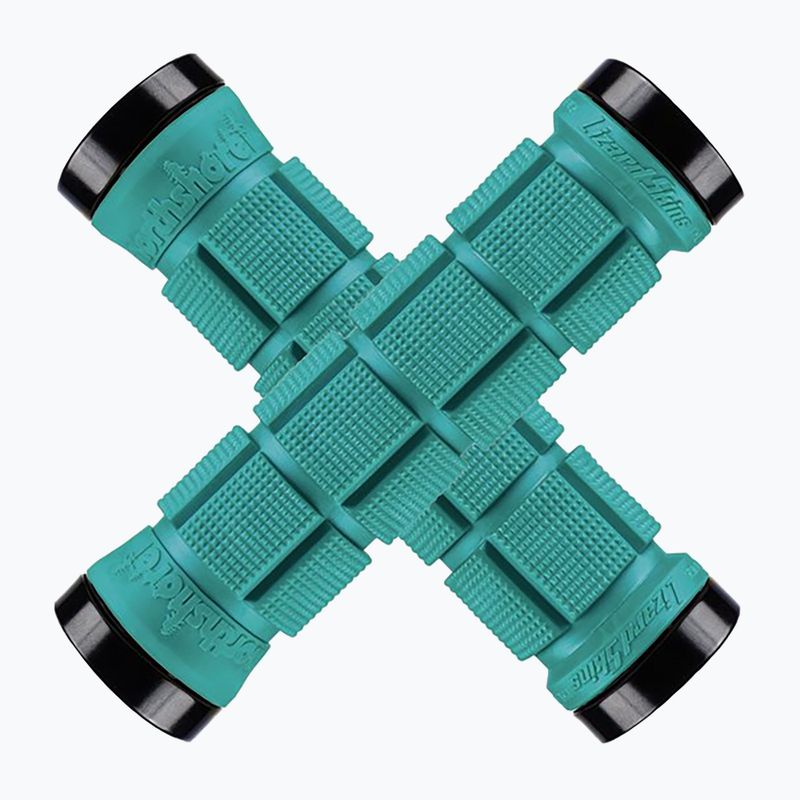 Lizard Skins Dual-Clamp Northshor teal handlebar grips