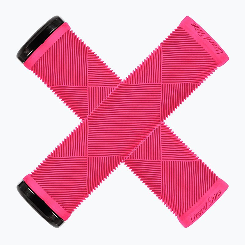 Lizard Skins Single-Clamp Strata handlebar grips neon pink