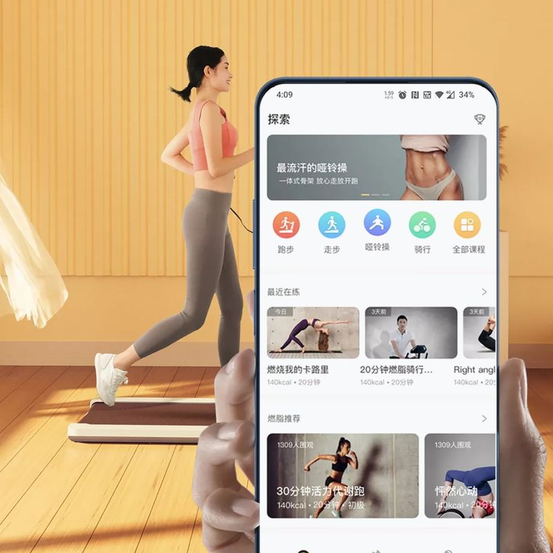 Electric treadmill Kingsmith MC21 WalkingPad black 7