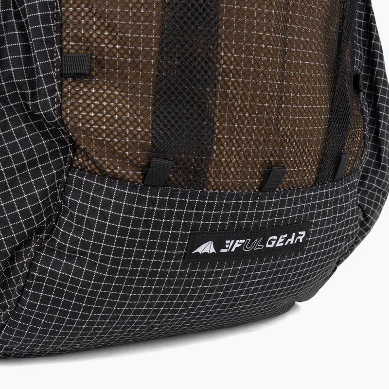 Hiking backpack 3F UL Qidian Pro 46+10L Brown 5