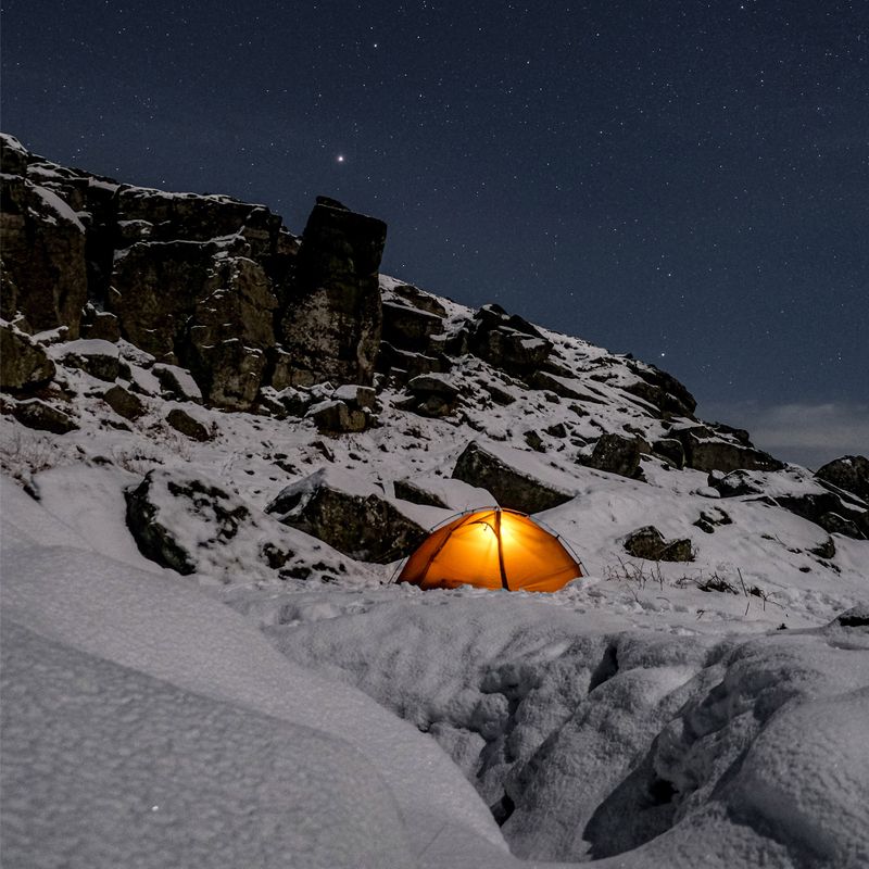 2-person camping tent 3F UL Taiji 2P 210T Orange 2