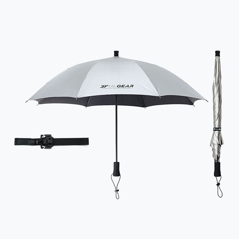 Travel umbrella 3F UL Trekking Umbrella Silver