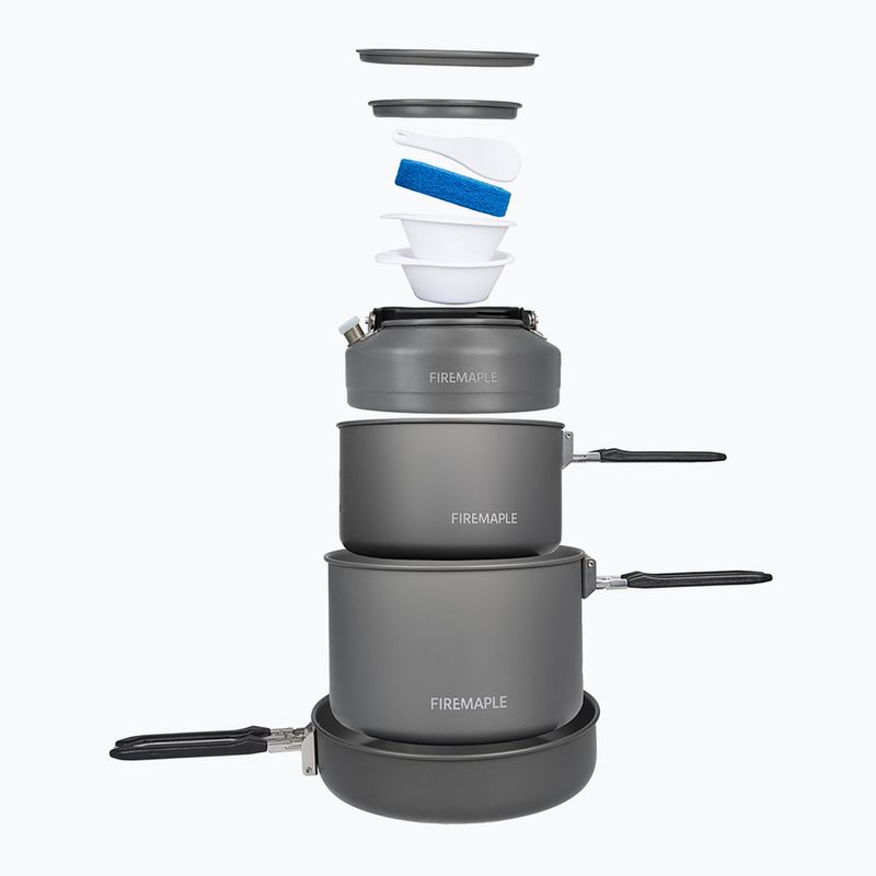 Travel cookware set Fire-Maple Feast 4 black 2