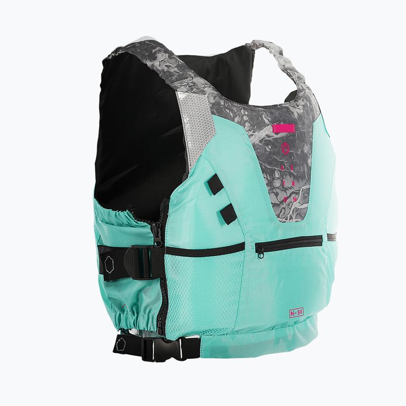Aztron N-SV 2.0 women's safety vest aqua green 3