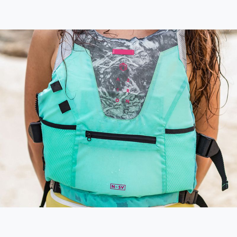 Aztron N-SV 2.0 women's safety vest aqua green 12