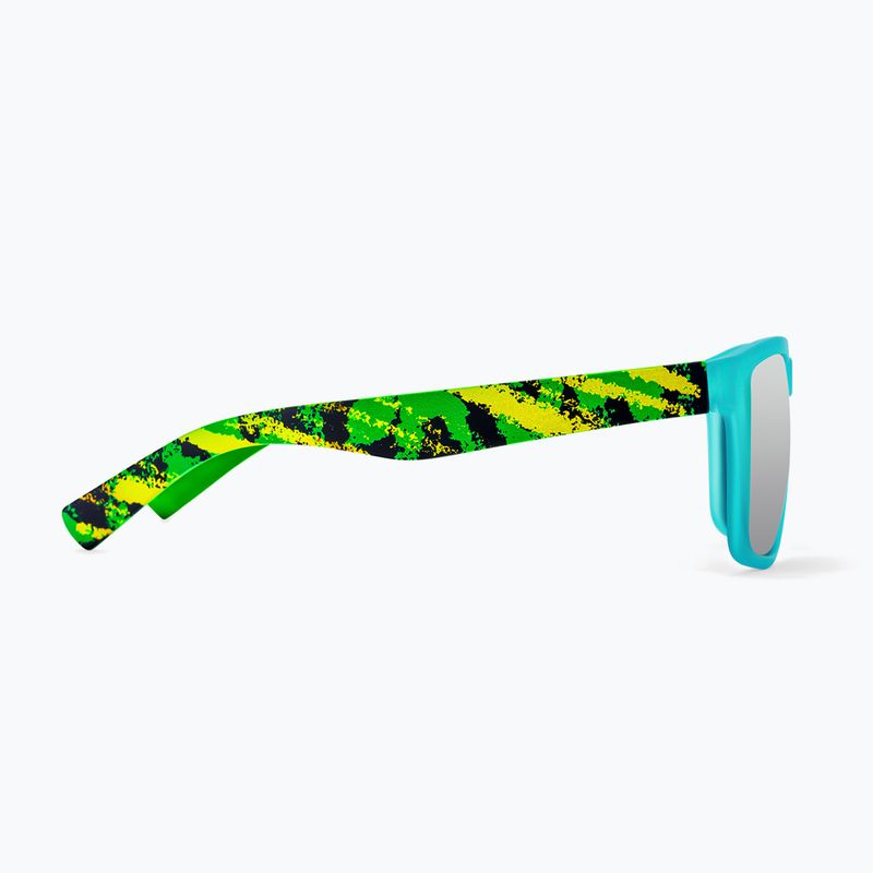 Sunglasses Aztron Blitz green/teal/blacktortoise/polarized silver blue mirror/grey 5