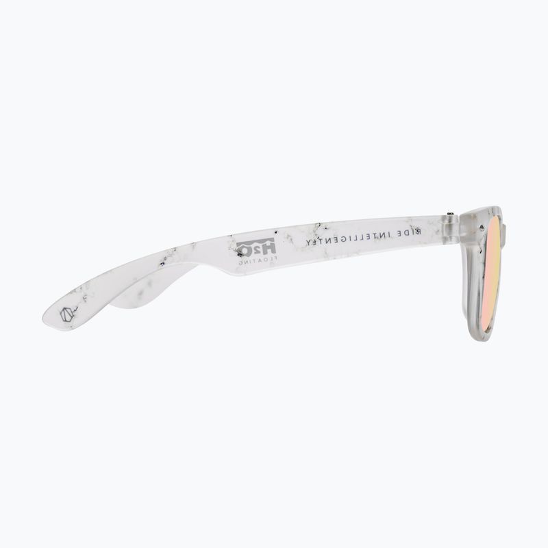 Sunglasses Aztron Party white marble print/polarized rose pink mirror/brown 5