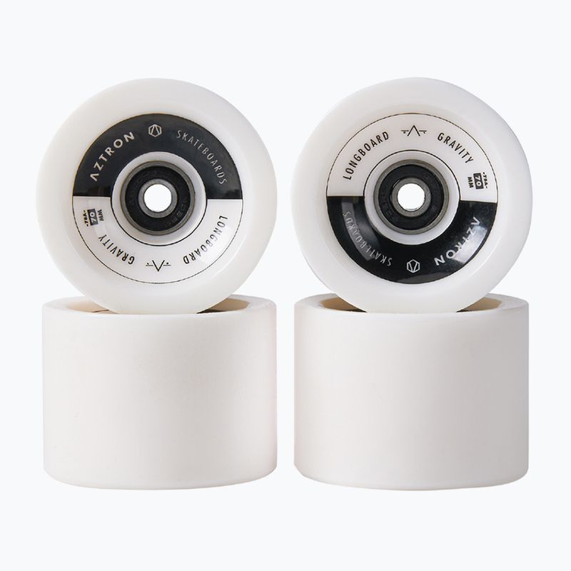 Aztron Surfskate 70 mm / 78A skateboard wheels 4 pcs snow white