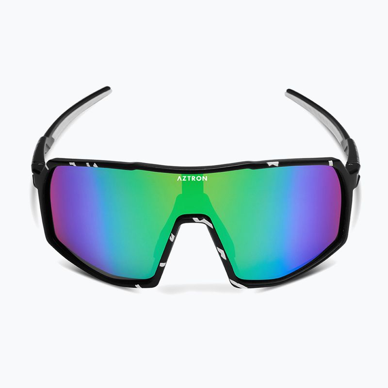 Sunglasses Aztron Thunder metalblack/white/polarizedgreen/twilightmirr/grey 2