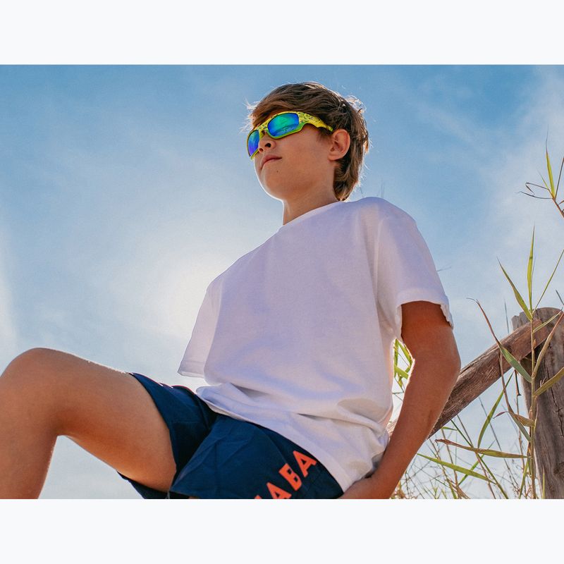 Children's sunglasses Aztron Shine spark lime/wayve/polarized green/yellow mir/grey 5