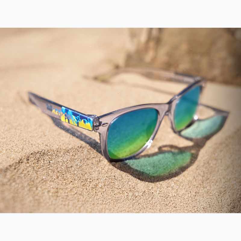 Children's sunglasses Aztron Solar ice grey/graffiti/polarized blue/yellow mirror/grey. 9
