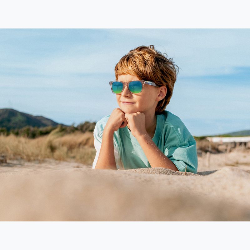Children's sunglasses Aztron Solar ice grey/graffiti/polarized blue/yellow mirror/grey. 11