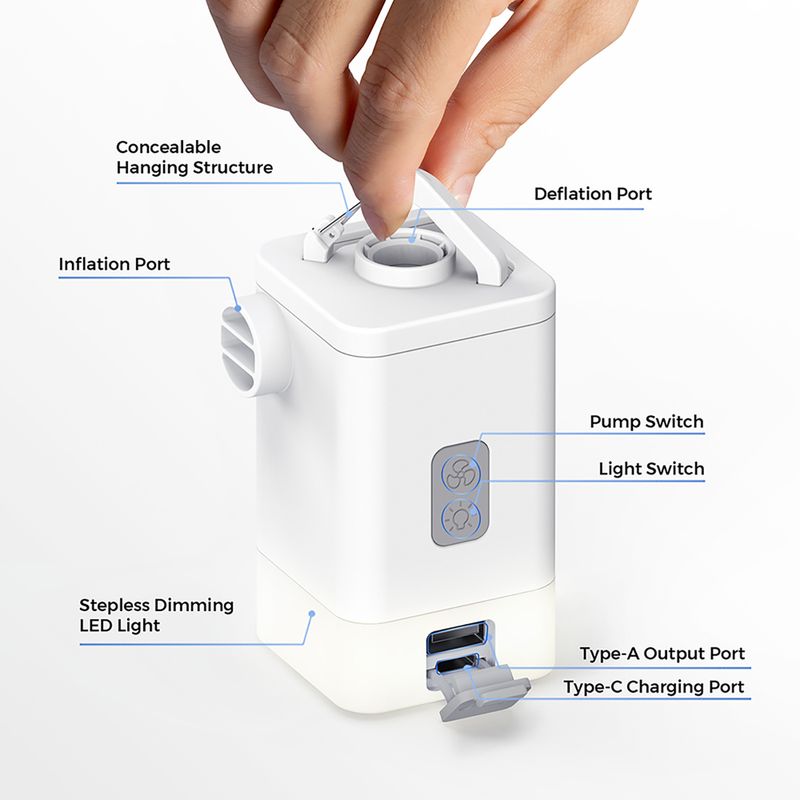 Electric pump Flextail Max Pump 2 Plus white 7