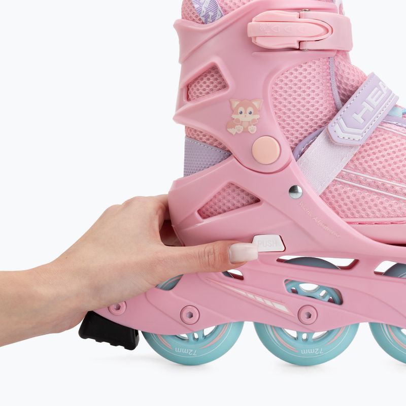 Children's inline skates Head K1 pink 11
