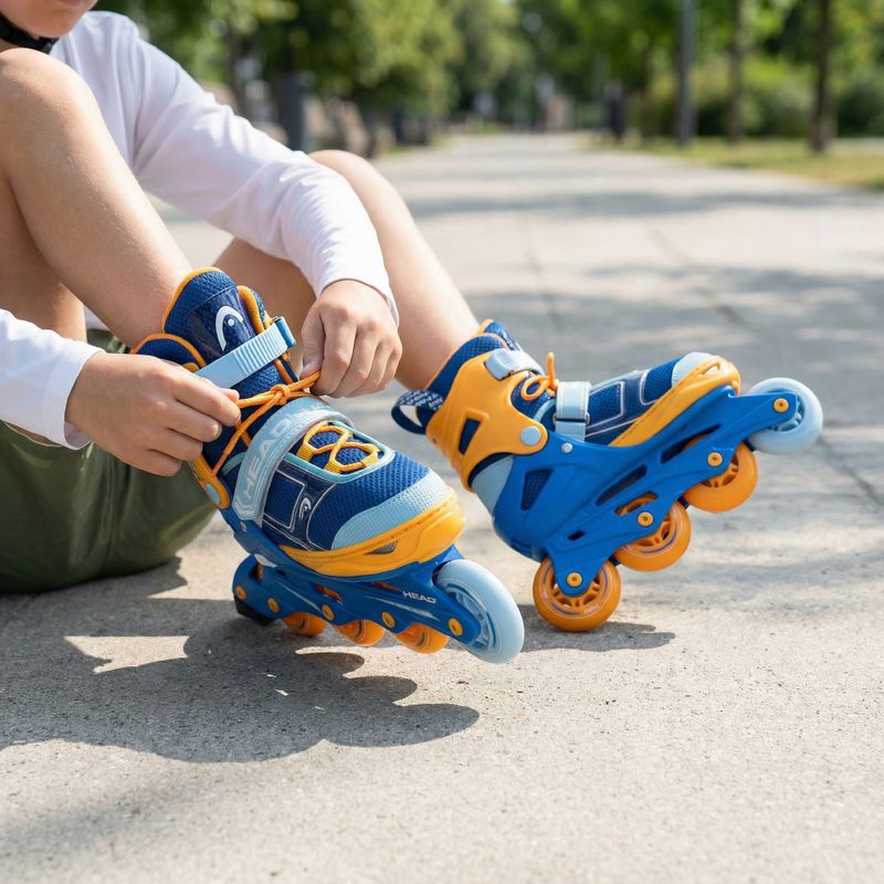 Children's inline skates Head K1 blue 5