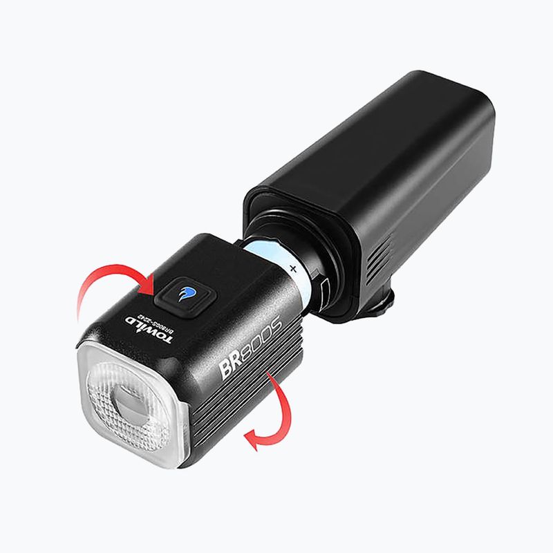 Towild BR800S black front bike light 5