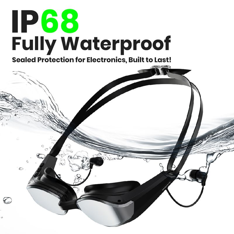 Swimming goggles Holoswim Solla Wave AI Music silver 2
