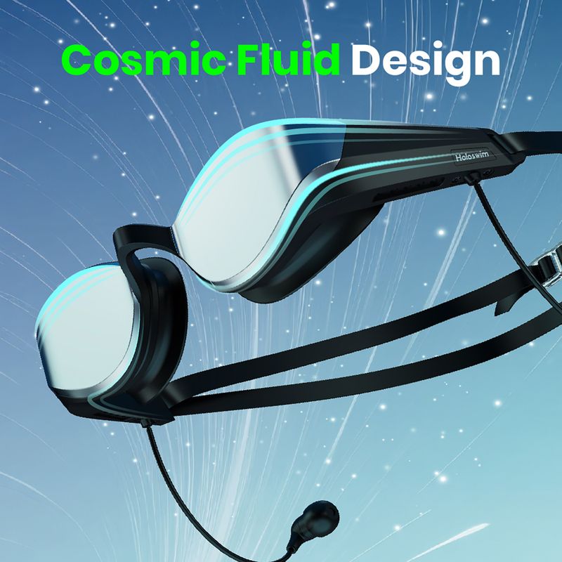 Swimming goggles Holoswim Solla Wave AI Music silver 3
