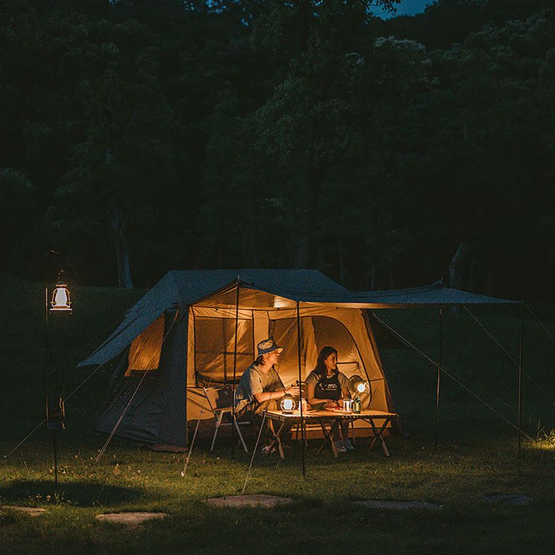 Naturehike Village 6.0 brown 4-person camping tent 9