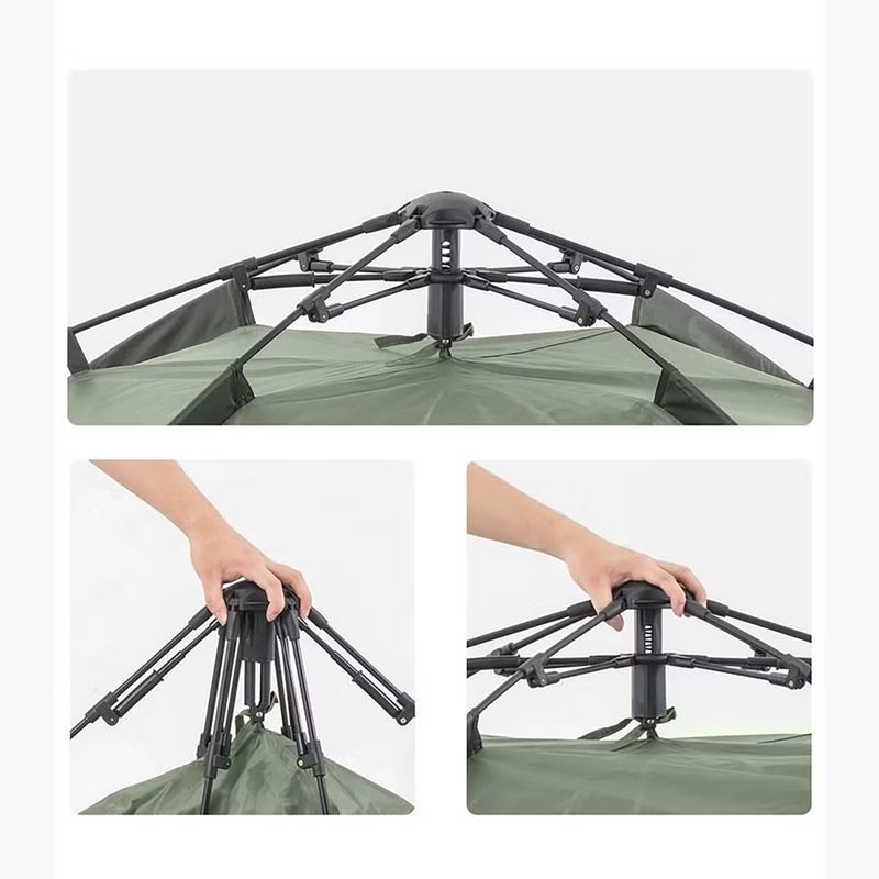 4-person camping tent Naturehike Pop-Up 4 Automatic forest green 3