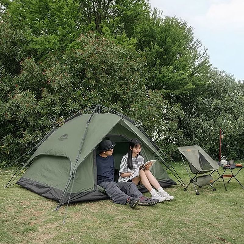 4-person camping tent Naturehike Pop-Up 4 Automatic forest green 4