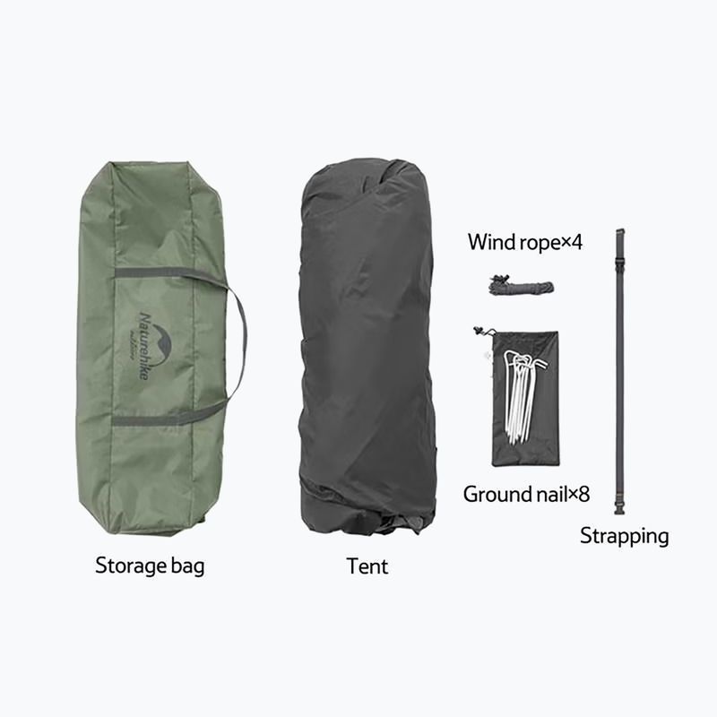 3-person camping tent Naturehike Pop-Up 3 Automatic forest green 5