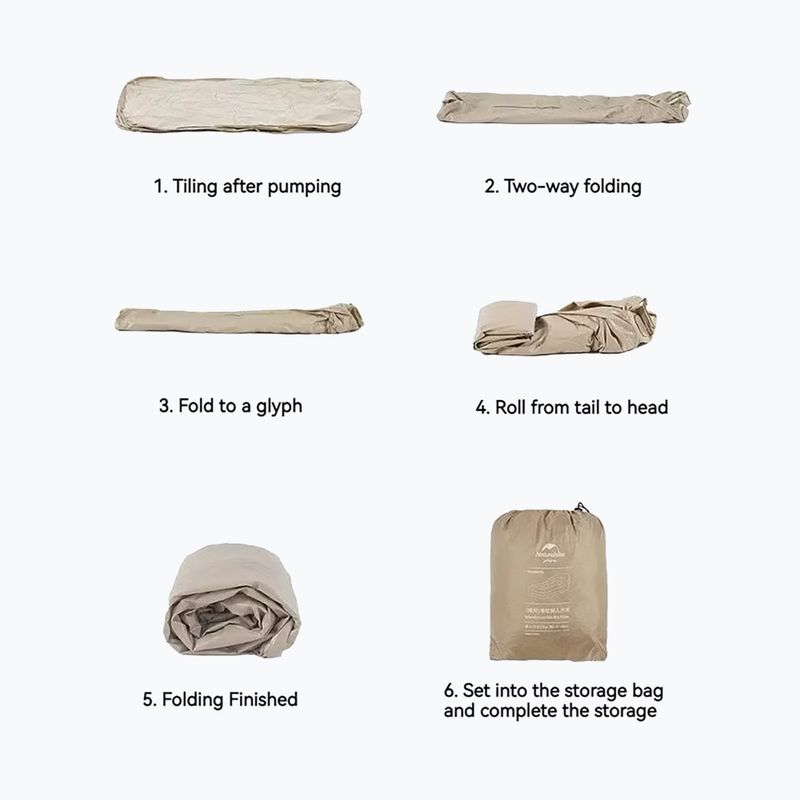 Inflatable sofa Naturehike Lanyue Double beige 3