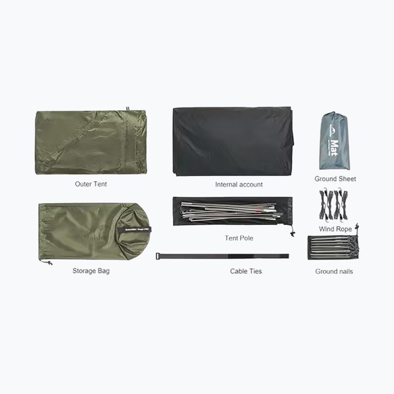 1-person trekking tent Naturehike Mongar Pro 1 20D olive 2