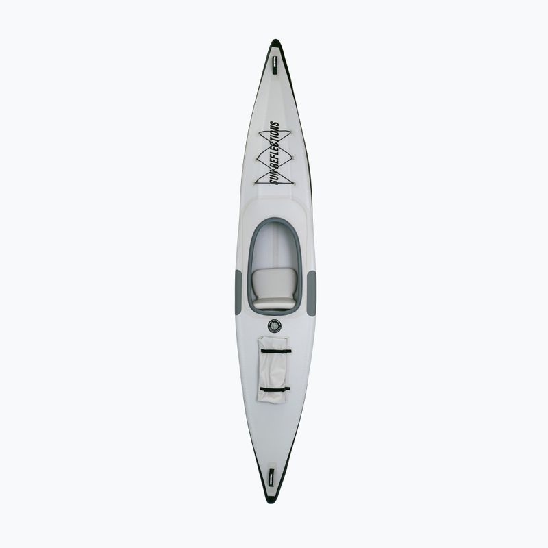 1-person inflatable kayak Sun Reflections Full DS light grey/black 2