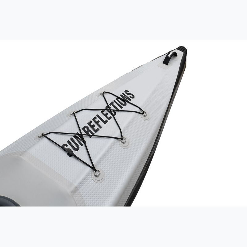 1-person inflatable kayak Sun Reflections Full DS light grey/black 6