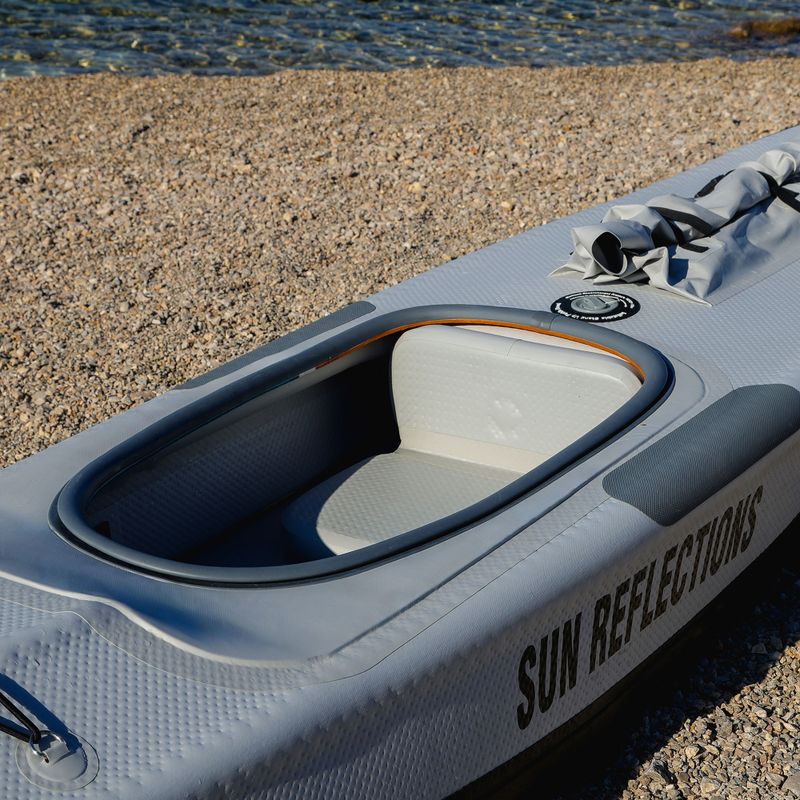1-person inflatable kayak Sun Reflections Full DS light grey/black 22
