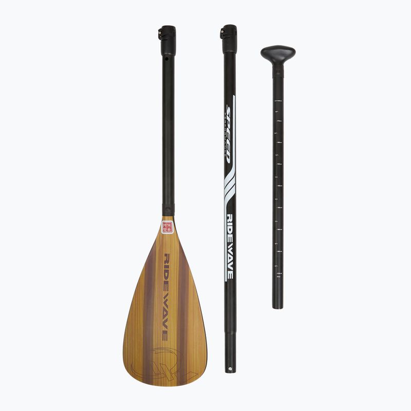 RIDEWAVE Kun Bamboo 3-Piece SUP Paddle 3