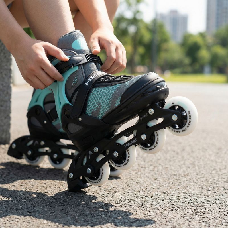 Children's inline skates HEAD Galaxy 2in1 turquoise 5