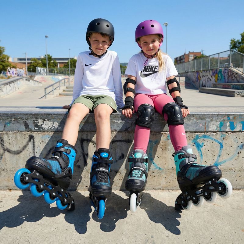 Children's inline skates HEAD Galaxy 2in1 turquoise 6