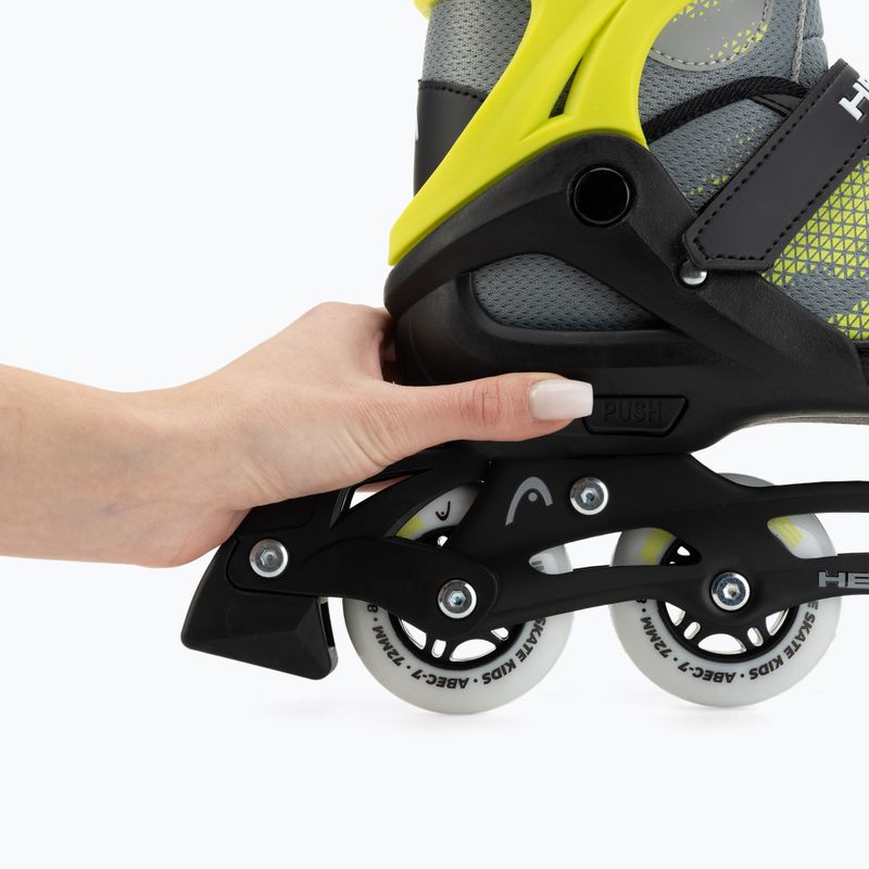 Children's inline skates HEAD Galaxy 2in1 yellow 18