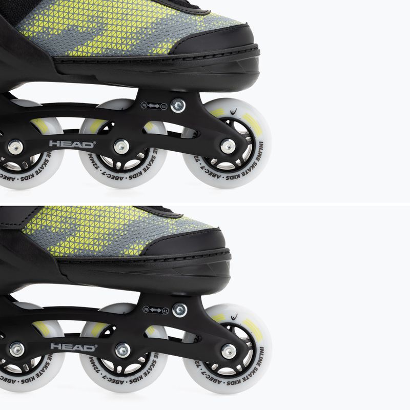 Children's inline skates HEAD Galaxy 2in1 yellow 19