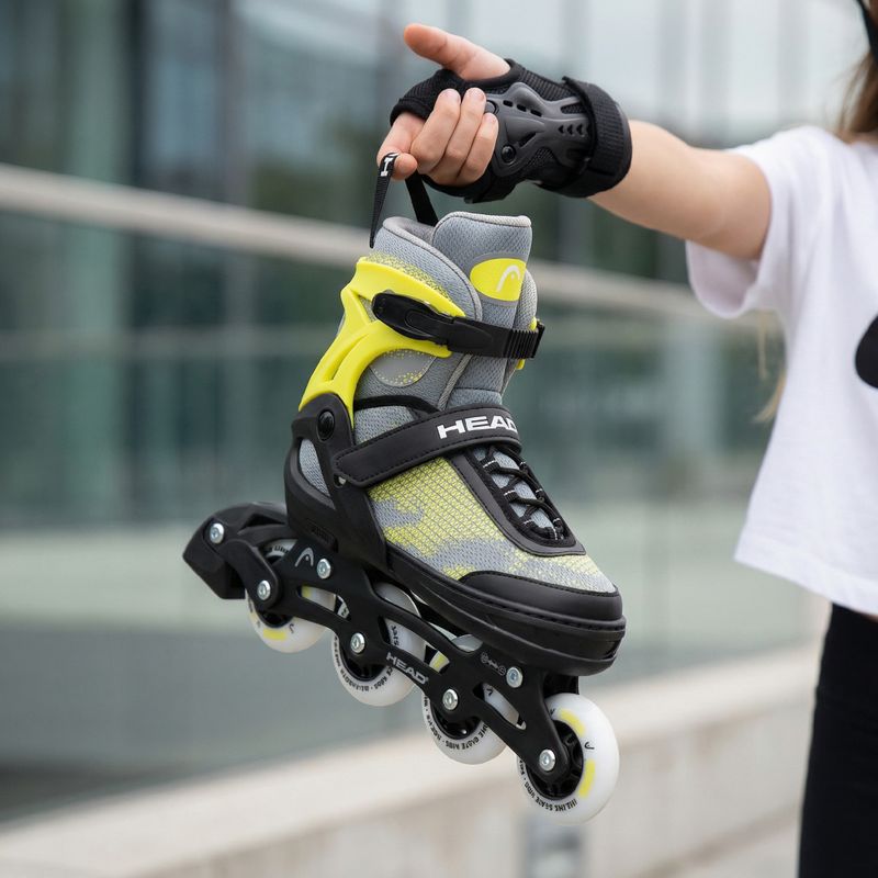 Children's inline skates HEAD Galaxy 2in1 yellow 5