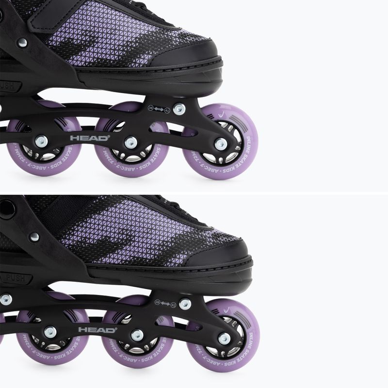 Children's inline skates HEAD Galaxy 2in1 purple 19