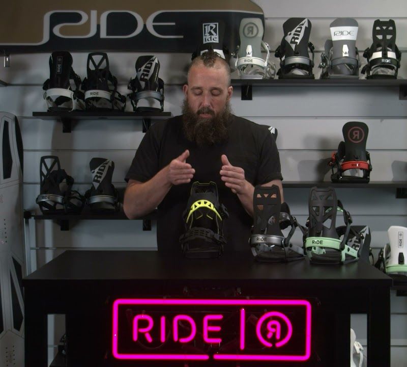 Men's snowboard bindings RIDE A-8 black 12G1002 11