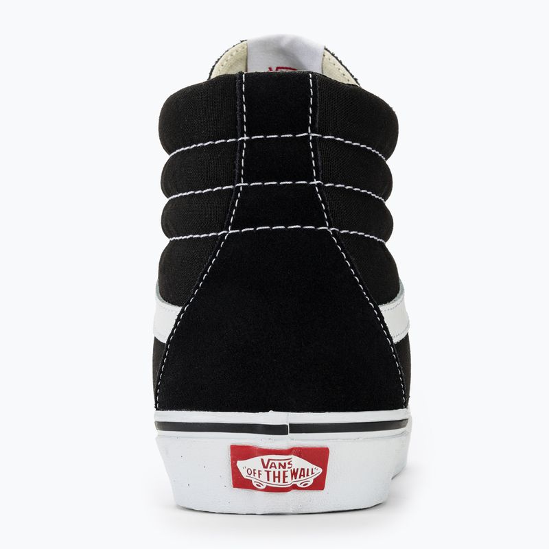 Vans UA SK8-Hi black/black/white shoes 8