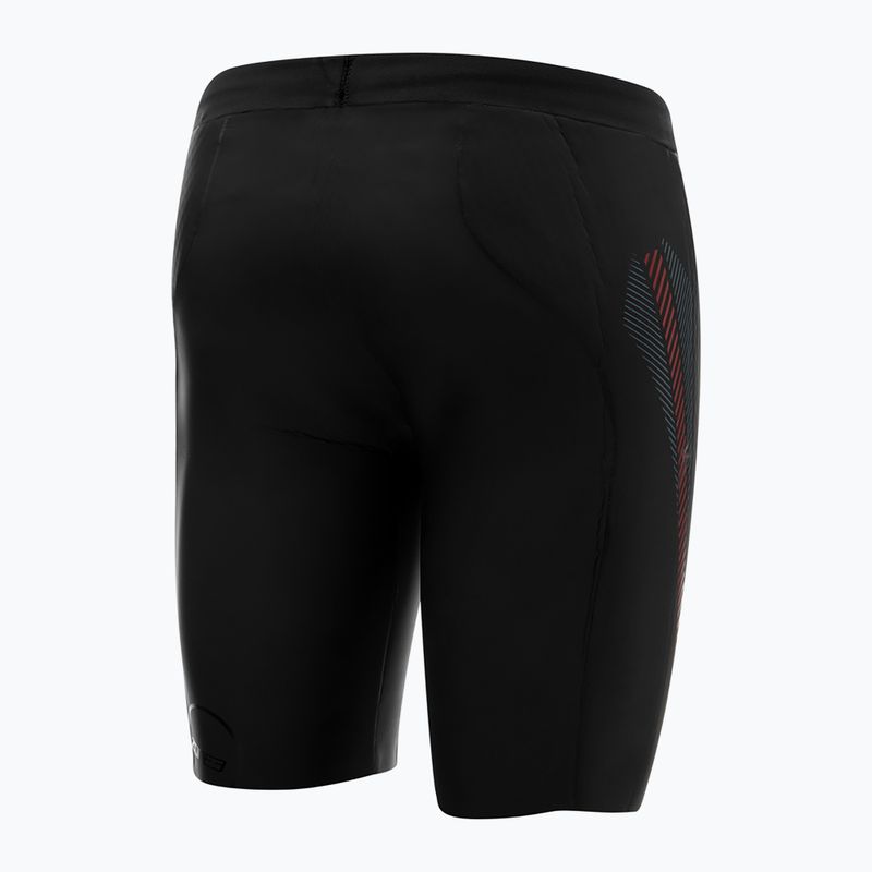 Men's neoprene shorts ZONE3 Buoyancy Premium Aerodome Elite 5/3 mm black/red 2