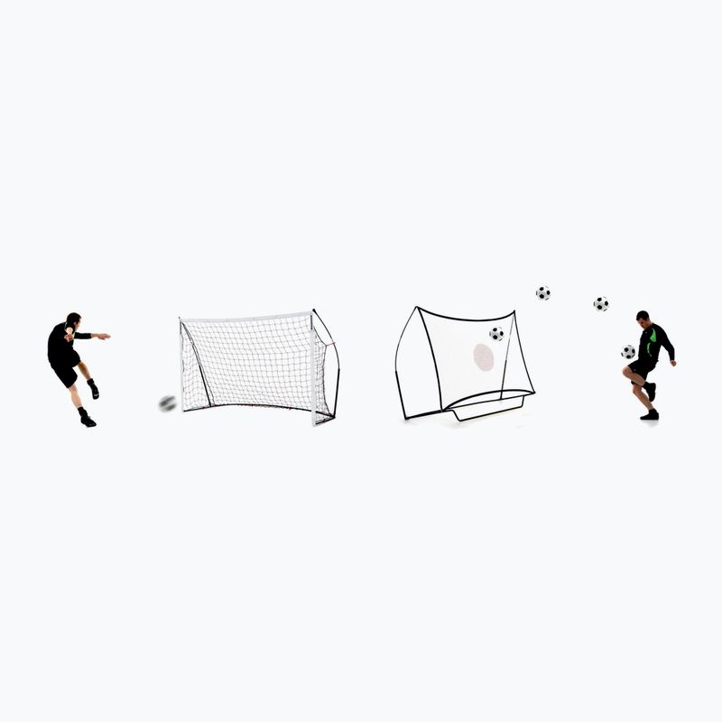 QuickPlay Kickster Academy Combo football goal with rebounder 240 x 150 cm white QP0535