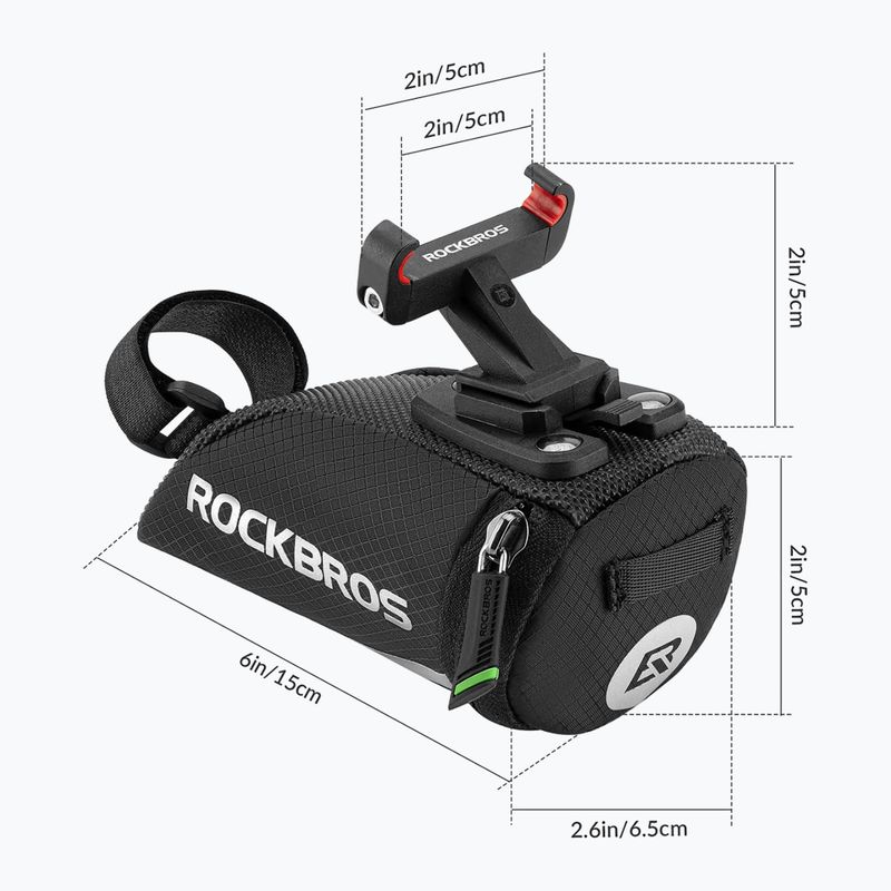 Bike bag under saddle Rockbros C28 0.2 l black 2