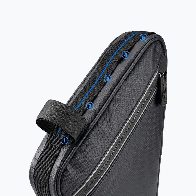 Rockbros B39-2 1.5 l black bicycle frame bag 7