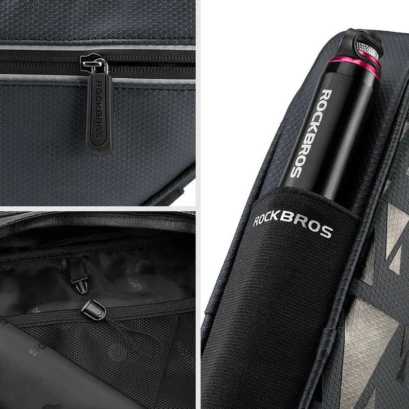 Rockbros B39-2 1.5 l black bicycle frame bag 8