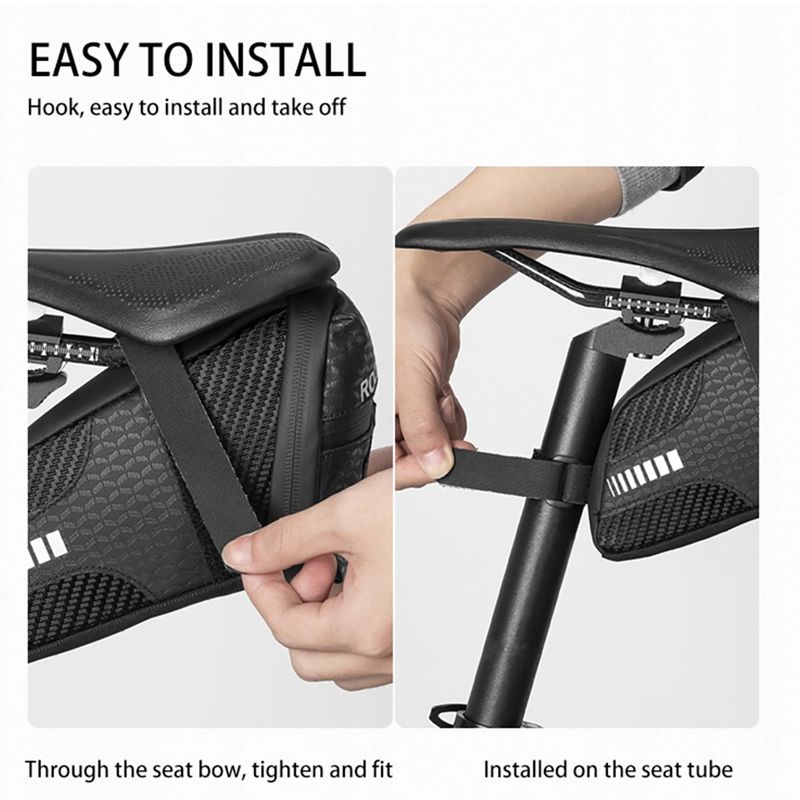 Bike bag under saddle Rockbros C29 1.5 l black 4
